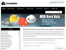 Tablet Screenshot of customhardhats.com